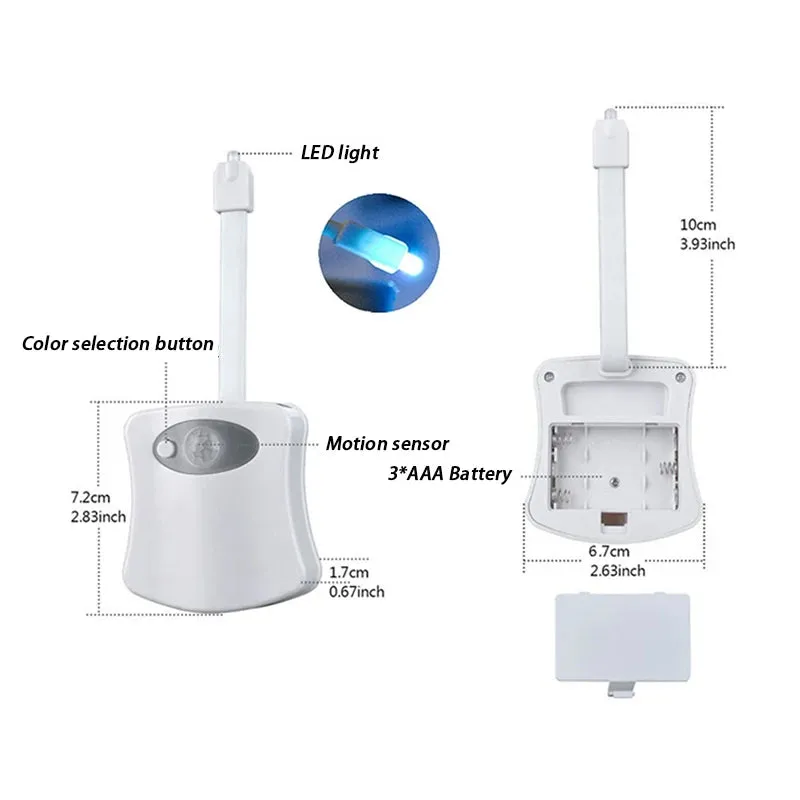 16/8 Color LED light for Toilet