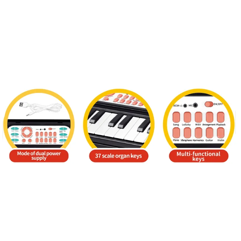 7 X 22 X 61Cm Multifunctional Electronic Music Piano Kg-25