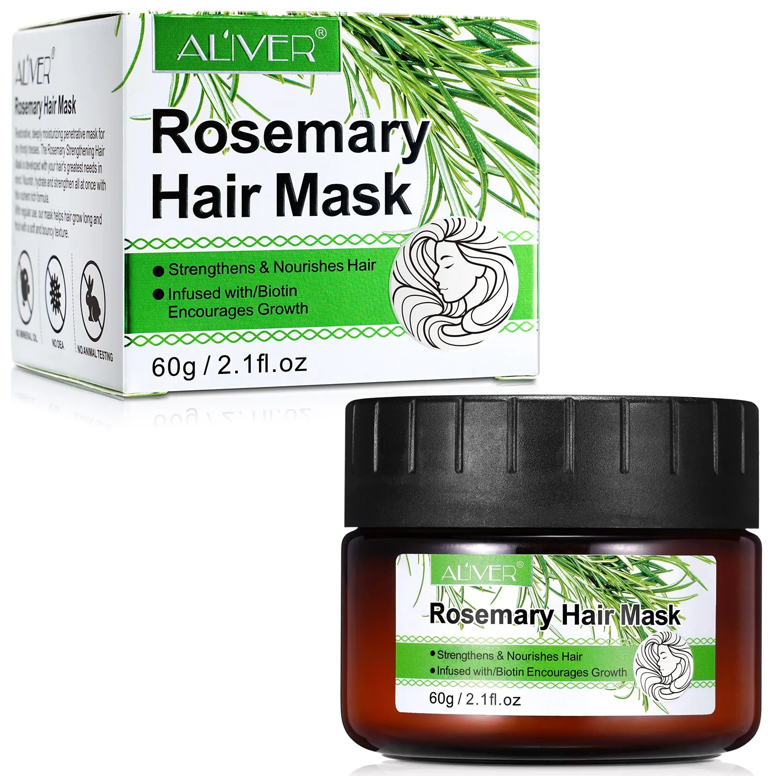 Aliver Organics Rosemary Strengthening Hair Masque