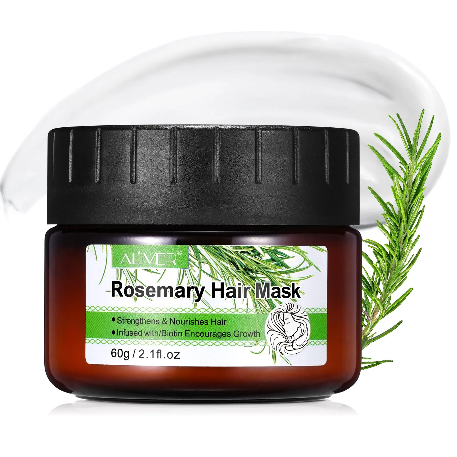 Aliver Organics Rosemary Strengthening Hair Masque