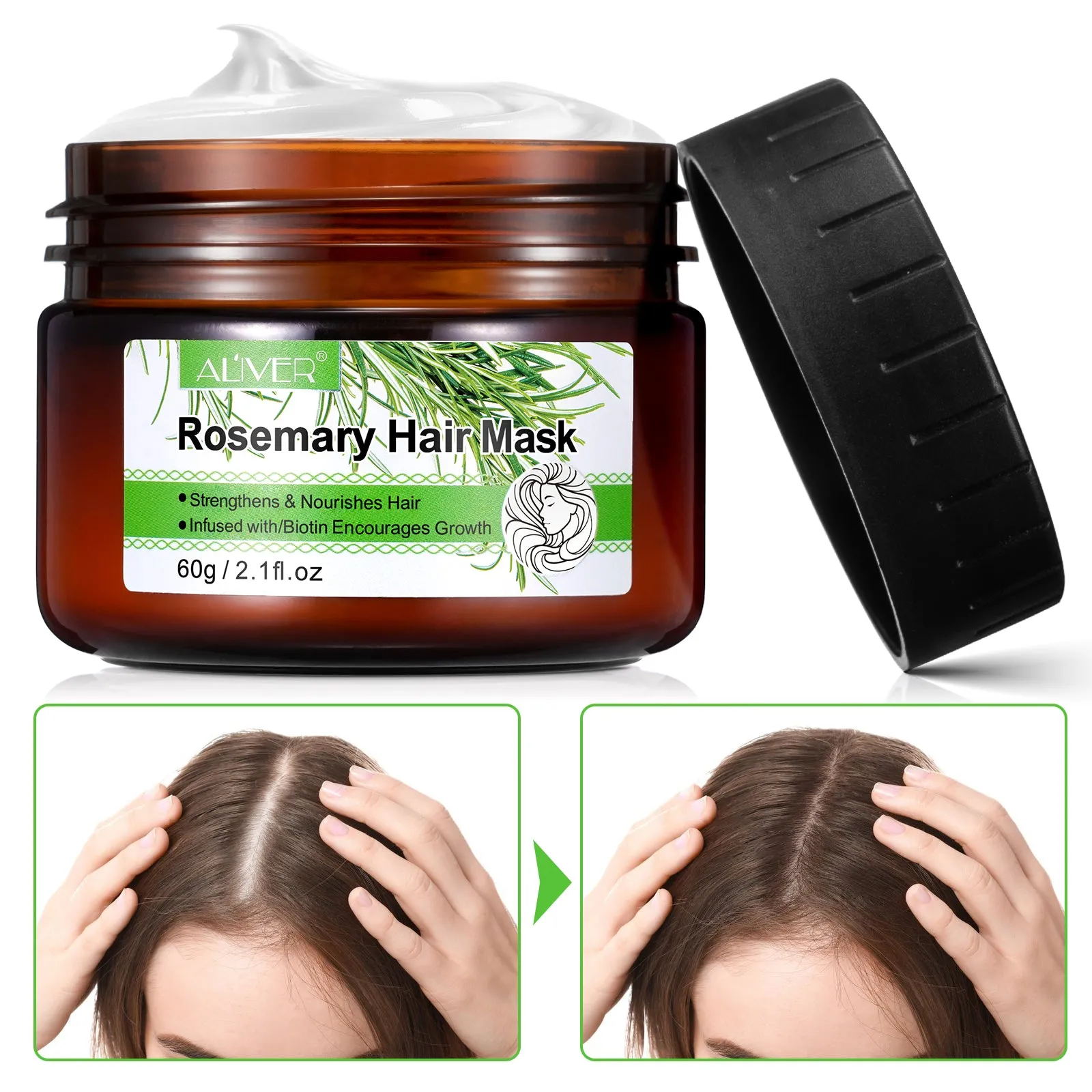 Aliver Organics Rosemary Strengthening Hair Masque