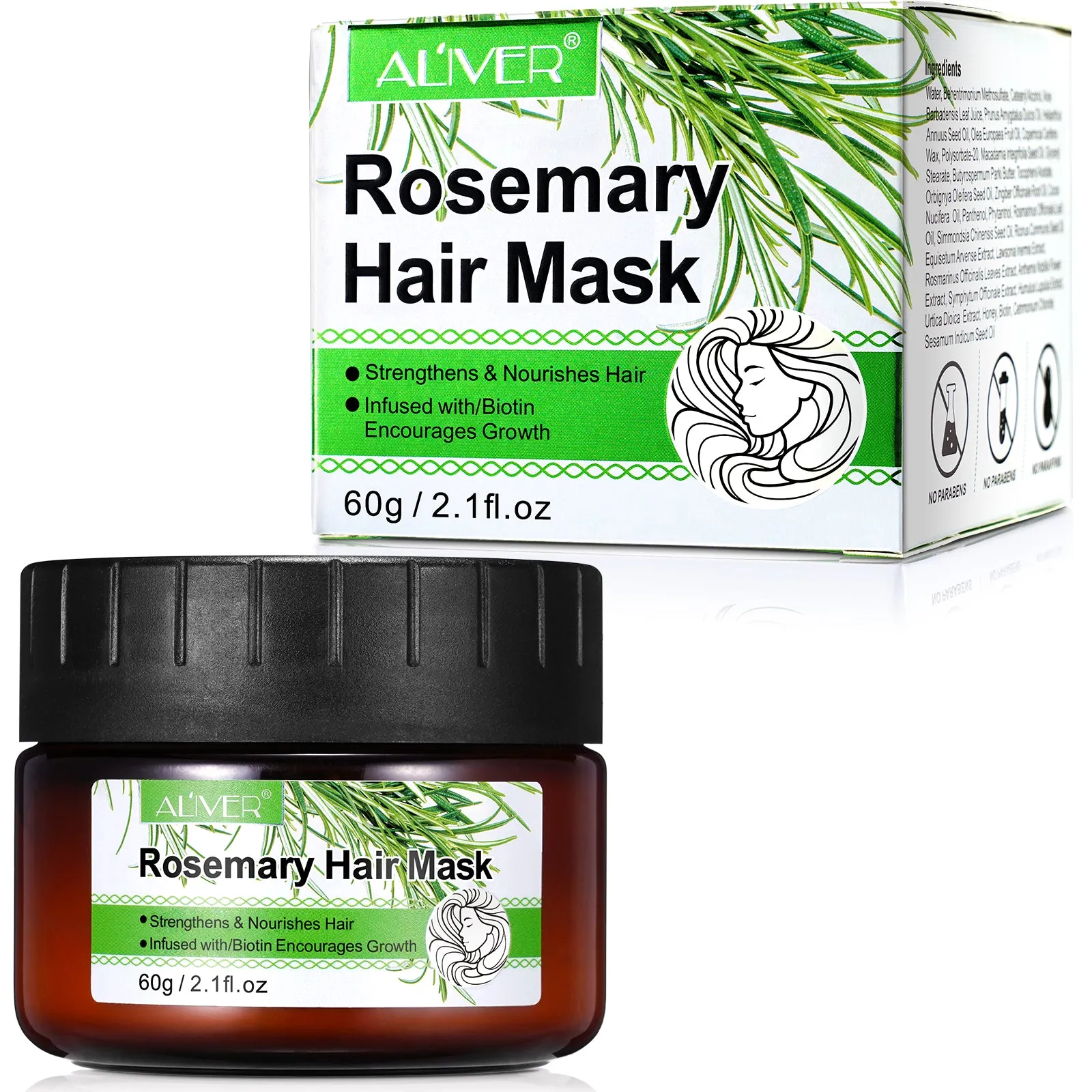 Aliver Organics Rosemary Strengthening Hair Masque