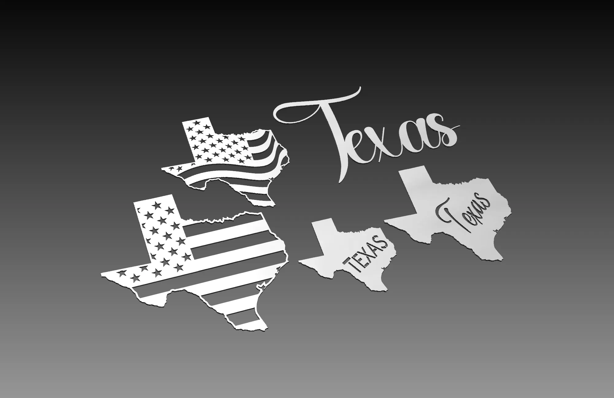 All 50 USA States Theme - Cut Ready DXF File Collection