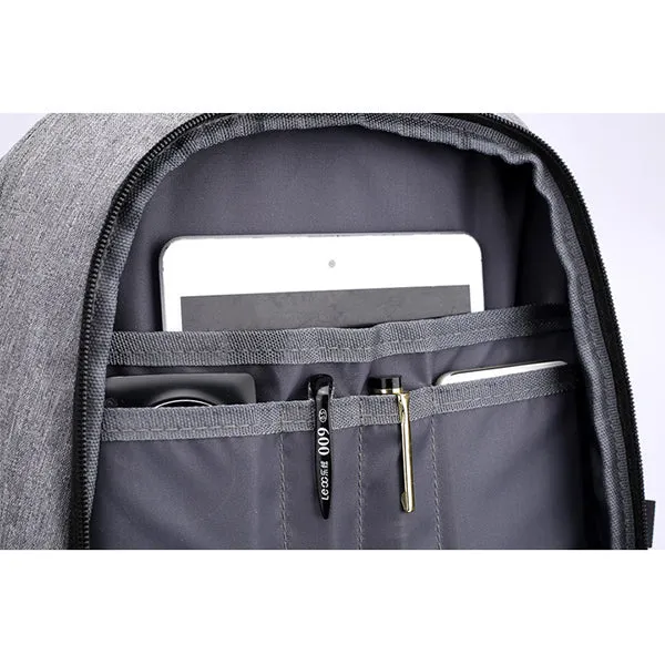 Anti-theft Travel Business Backpack with Lock and USB Charging Port