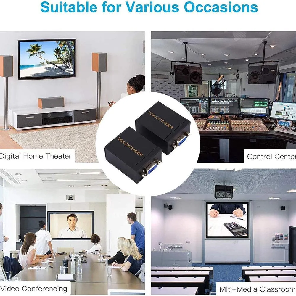 Aplus AB-61E VGA Extender By Lan 60m CAT5E/6