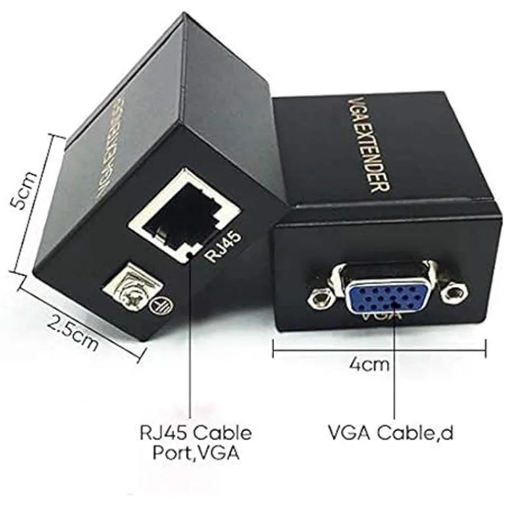 Aplus AB-61E VGA Extender By Lan 60m CAT5E/6