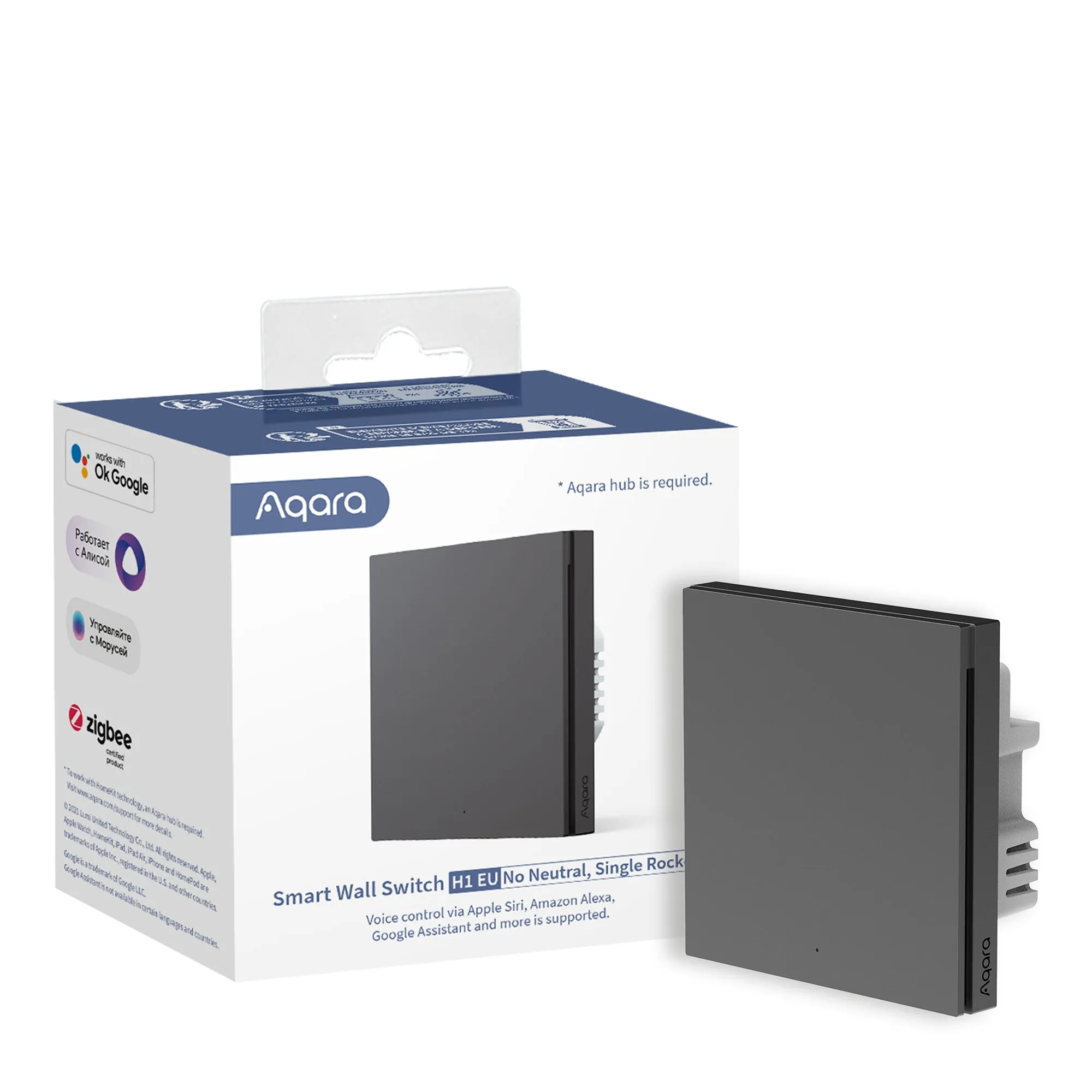 Aqara Smart Wall Switch H1 1 Gang - No Neutral