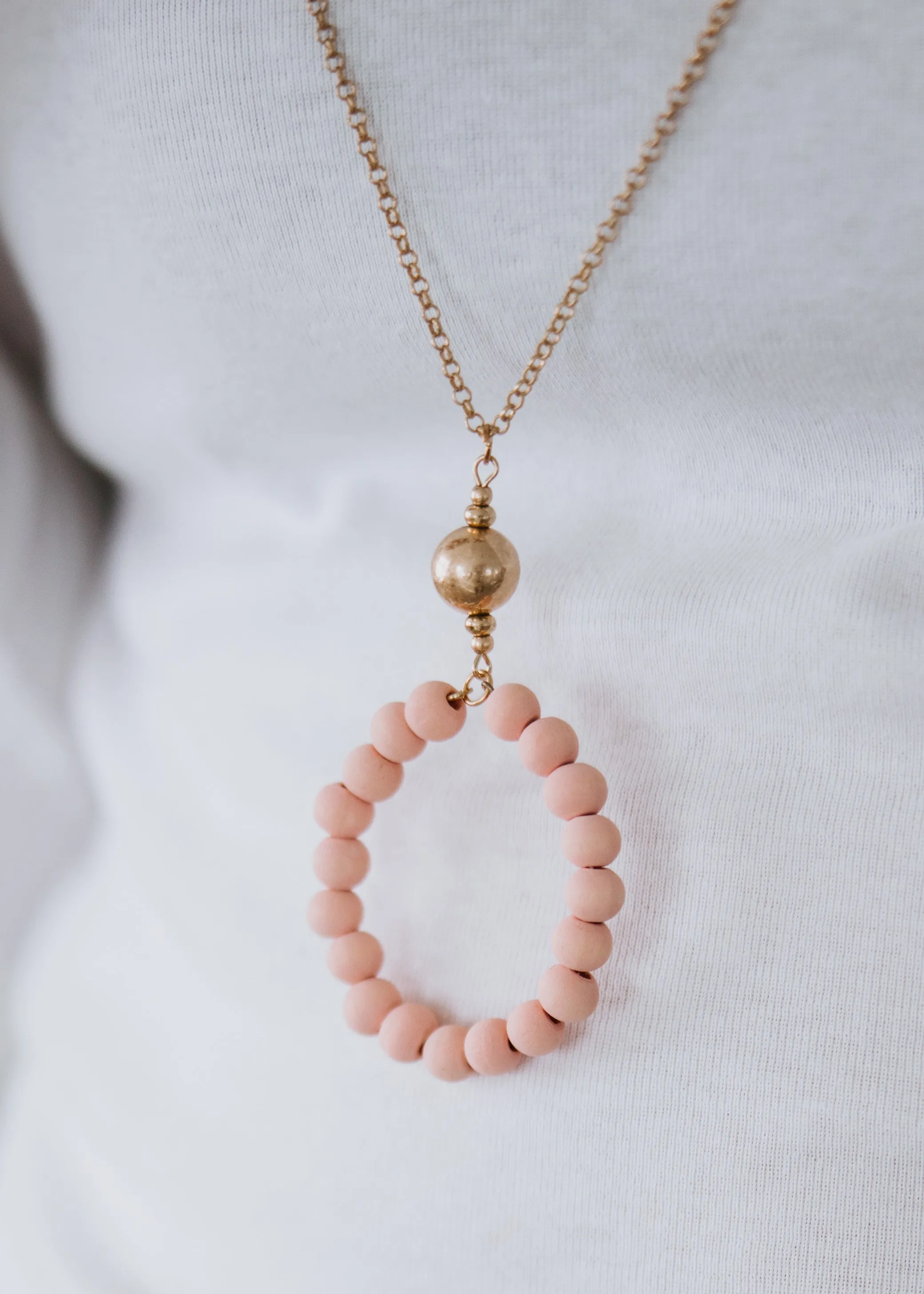 Ariana Bead Pendant Necklace