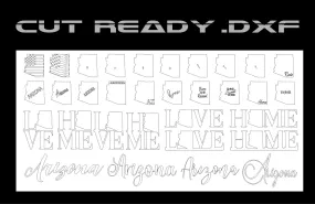 Arizona Theme - Cut Ready DXF File Collection