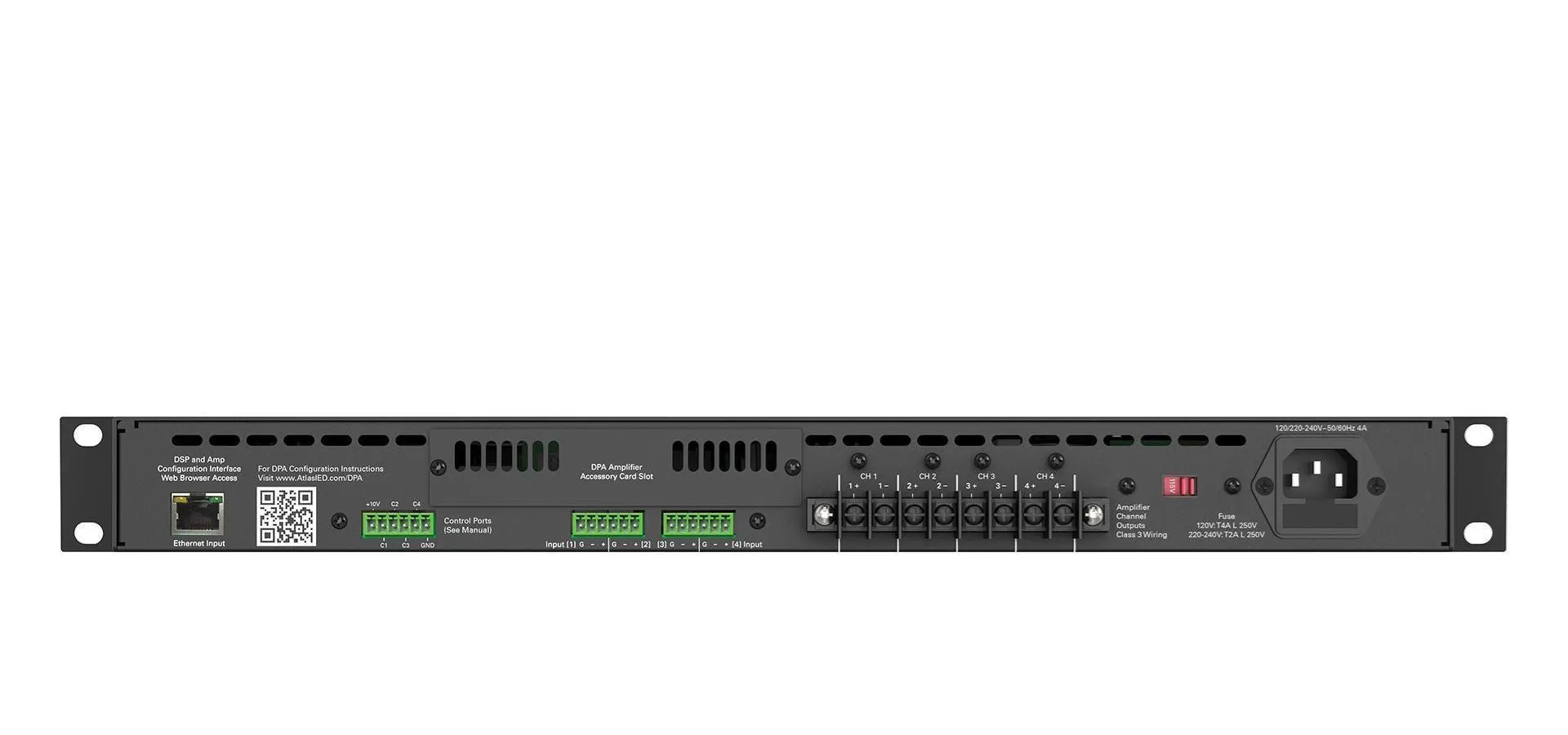 AtlasIED DPA404 400W 4-Channel Amplifier