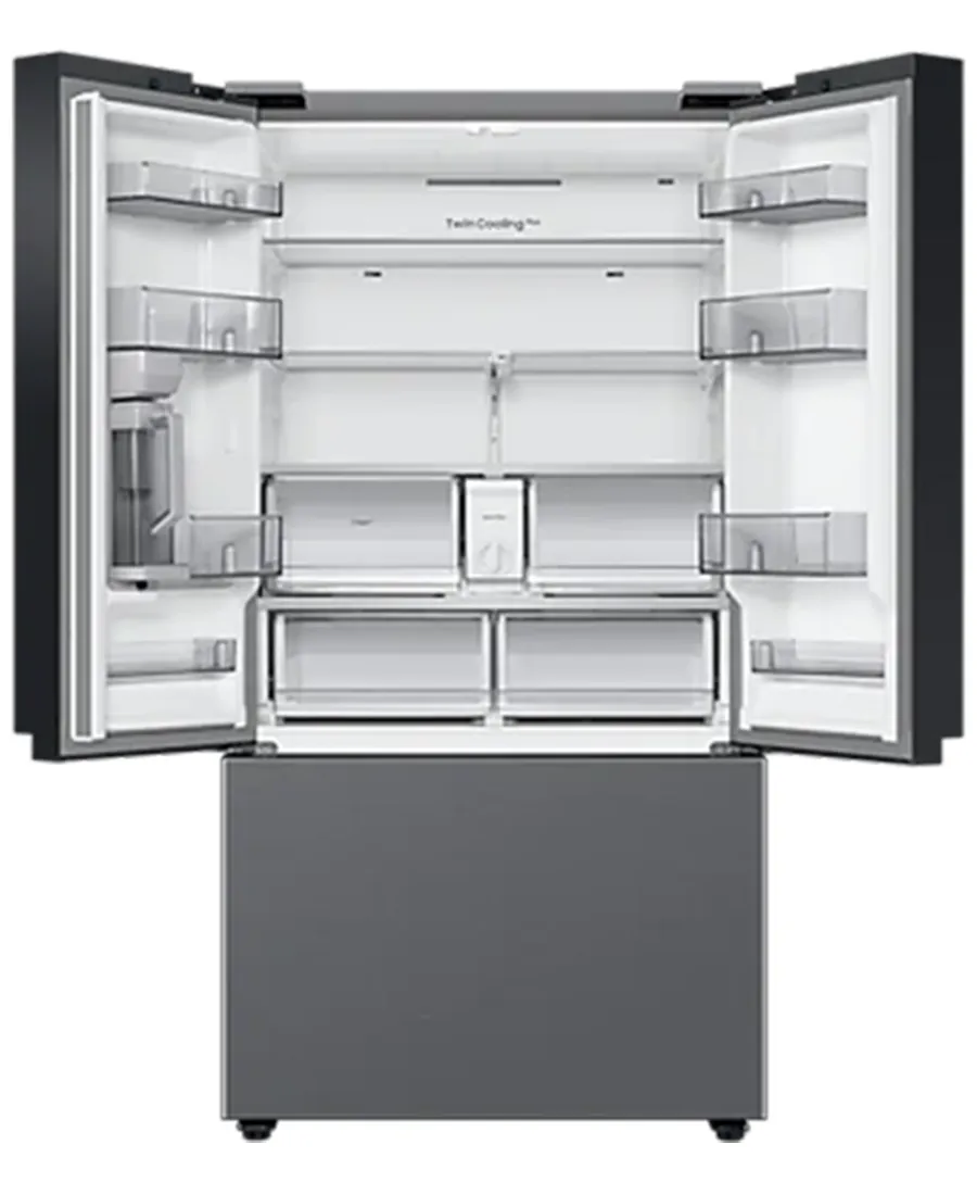 Bespoke French Style Fridge Freezer with Autofill Water Pitcher | Silver