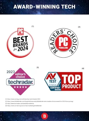 Bitdefender Total Security - 10 Devices | 2 year Subscription | PC/MAC |Activation Code by email