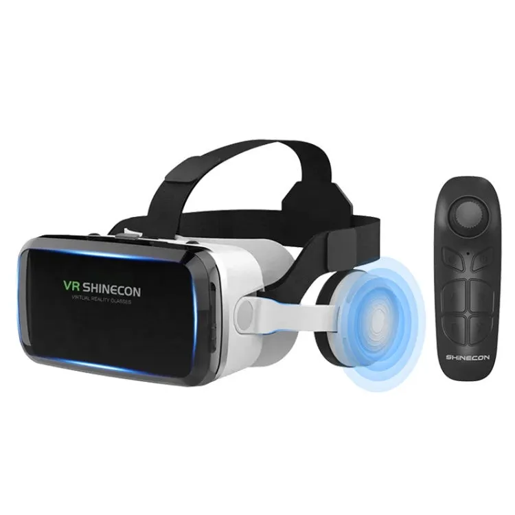 Bluetooth-Enabled 3D VR Headset with Integrated Audio and Adjustable Lenses