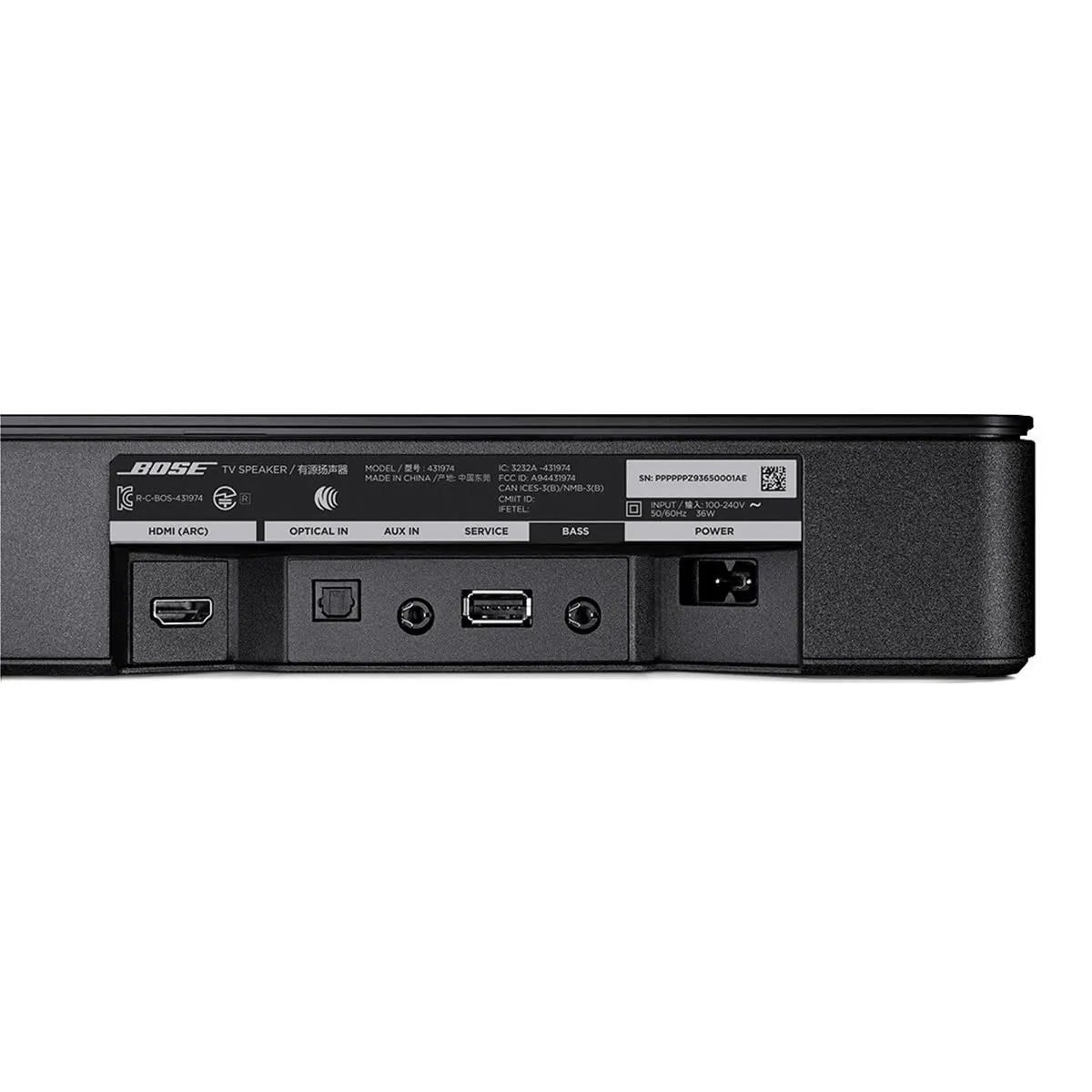 Bose TV Speaker with Bluetooth and HDMI-ARC with Bass Module 500 Wireless Subwoofer