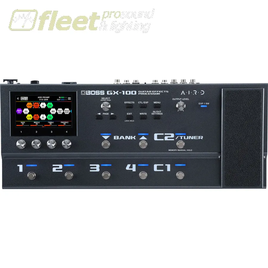 BOSS GX-100 Guitar Effects Processor, Touch Screen