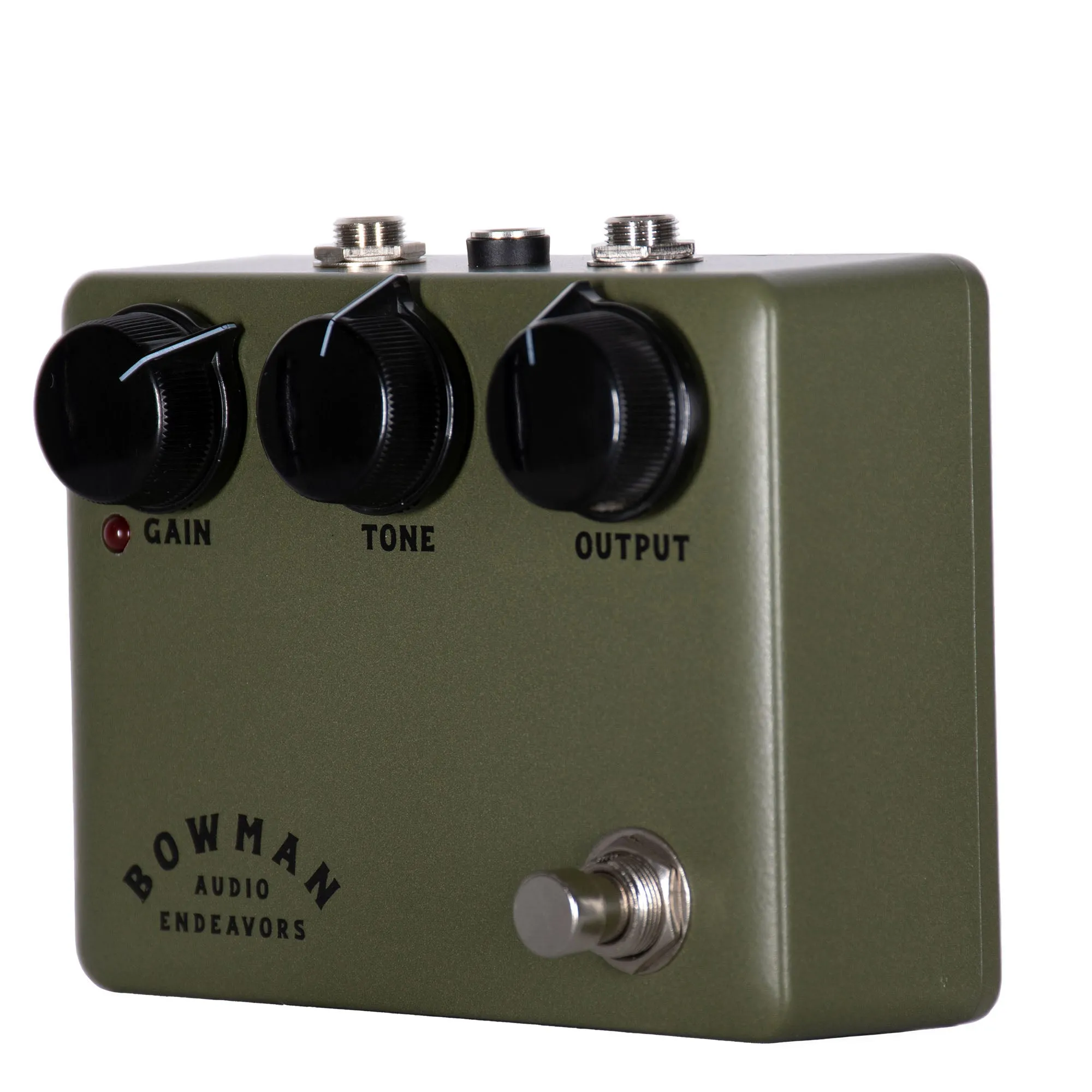 Bowman Audio The Bowman Overdrive (BAE) Effect Pedal, Olive Drab and Black