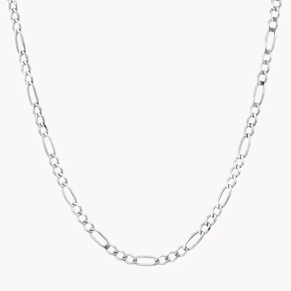 Boyfriend Figaro Chain Necklace in Silver