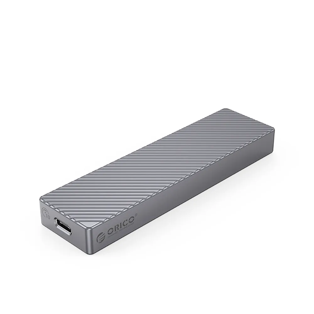 [CLEARANCE] ORICO FV15C3-G2 NVMe/SATA to USB 3.2 Gen2 Dual Protocol M.2 SSD Enclosure with Built-in Aluminum Alloy Heatsink, 2-in-1 USB-C to C/A Data Cable, 10Gbps Fast Data Transmission Rate, 4TB Supported Capacity for Windows, macOS, Linux