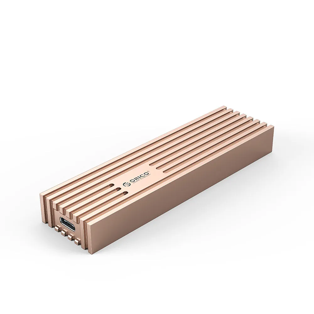 [CLEARANCE] ORICO FV35C3-G2 NVMe/NGFF to USB 3.2 Gen2 Dual Protocol M.2 SATA SSD Enclosure with Built-in Aluminum Alloy Heatsink, 2-in-1 USB-C to C/A Cable, 10Gbps Fast Data Transmission Rate, 4TB Supported Capacity for Windows, macOS, Linux