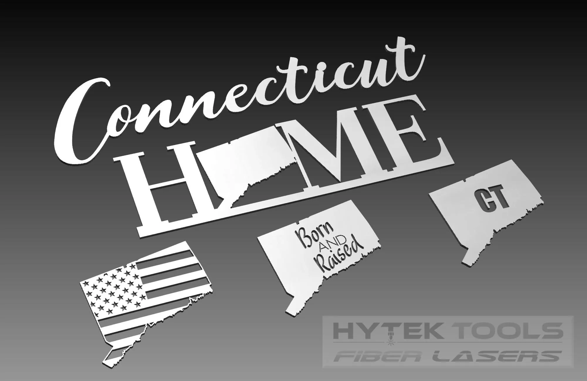 Connecticut Theme - Cut Ready DXF File Collection