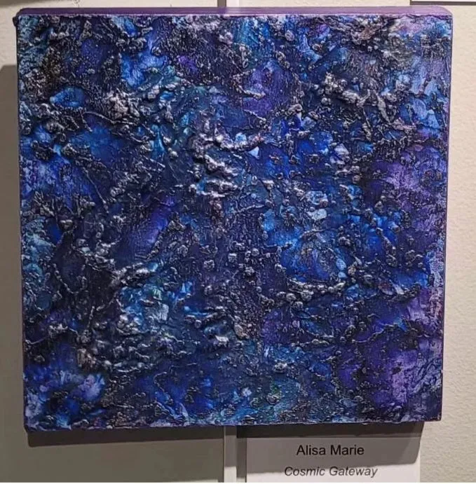 Cosmic Gateway Encaustic Painting - 2023 Petite Treasures Series