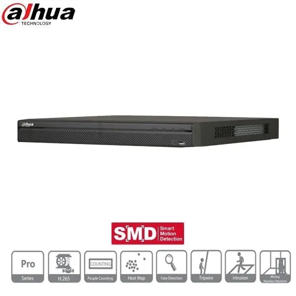 Dahua / 16 Channel / 12MP / ePOE NVR / 4 SATA / 8TB HDD / DH-N54B3P8