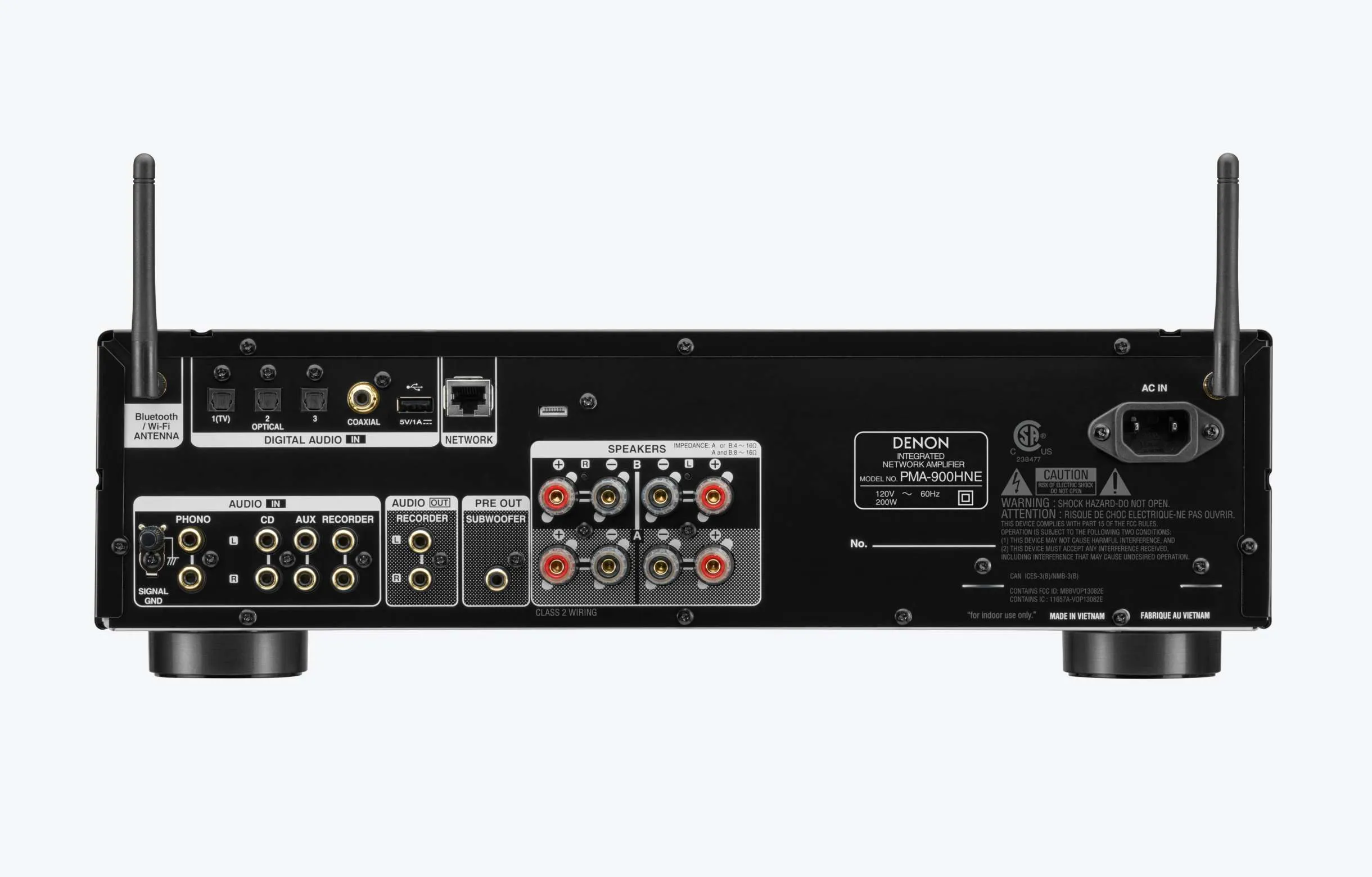 Denon PMA-900HNE Integrated Network Amplifier with HEOS Built-in Music Streaming Open Box