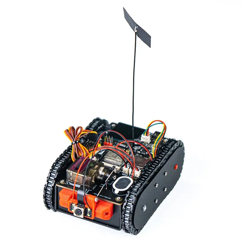 ESP32 S3 Mini Car Metal Tank Chassis Tractor Crawler App/Handle Control Scout Trolley Tank for ESP32 Vscode Programmable Robot