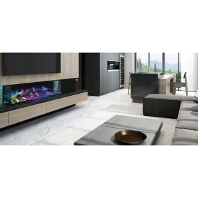 European Home 60" Linnea 3-Sided Built-In Electric Fireplace with Halo Burner Technology - EV-FP-Halo-LINNEA