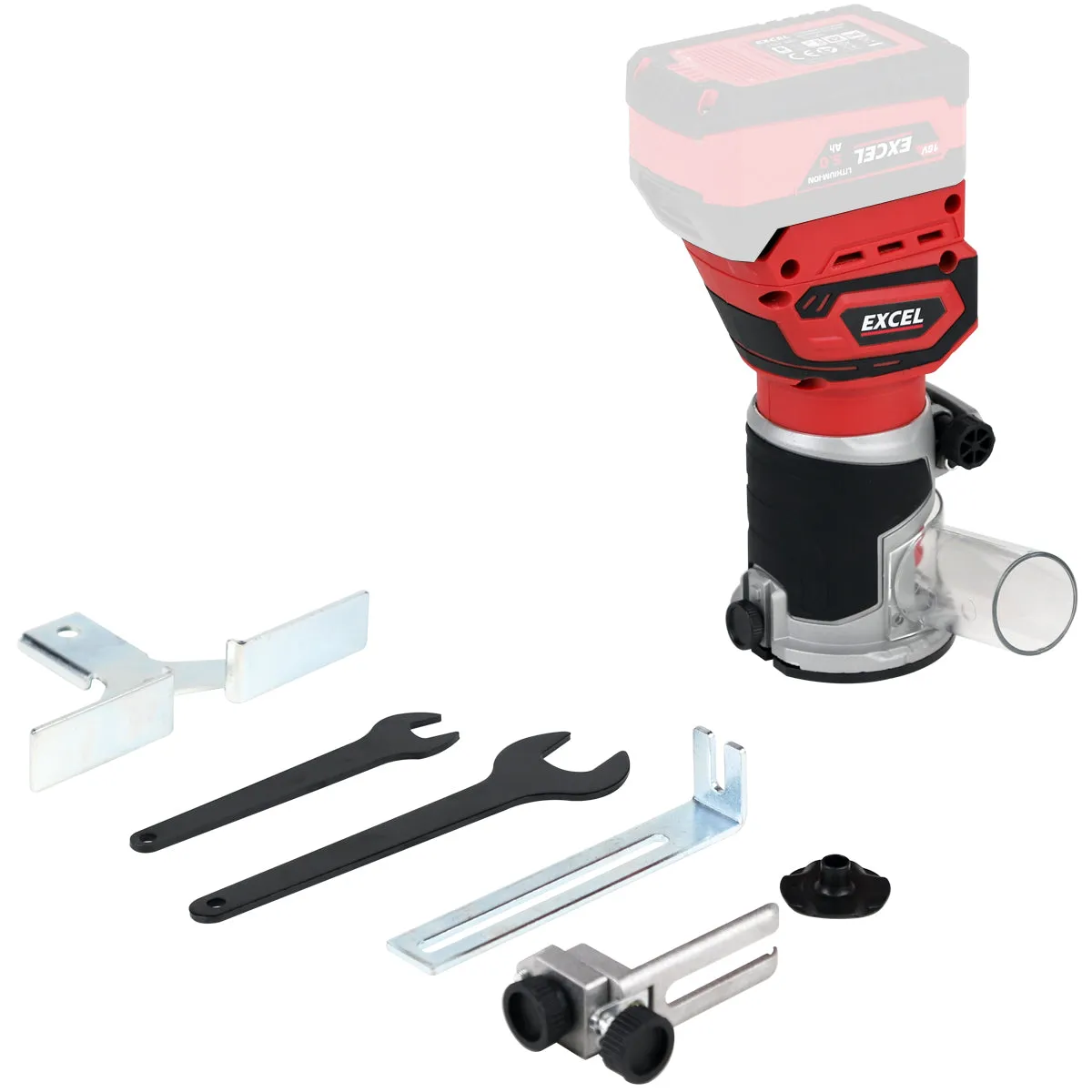 Excel 18V Cordless 1/4" Router Trimmer (Battery & Charger Not Included)