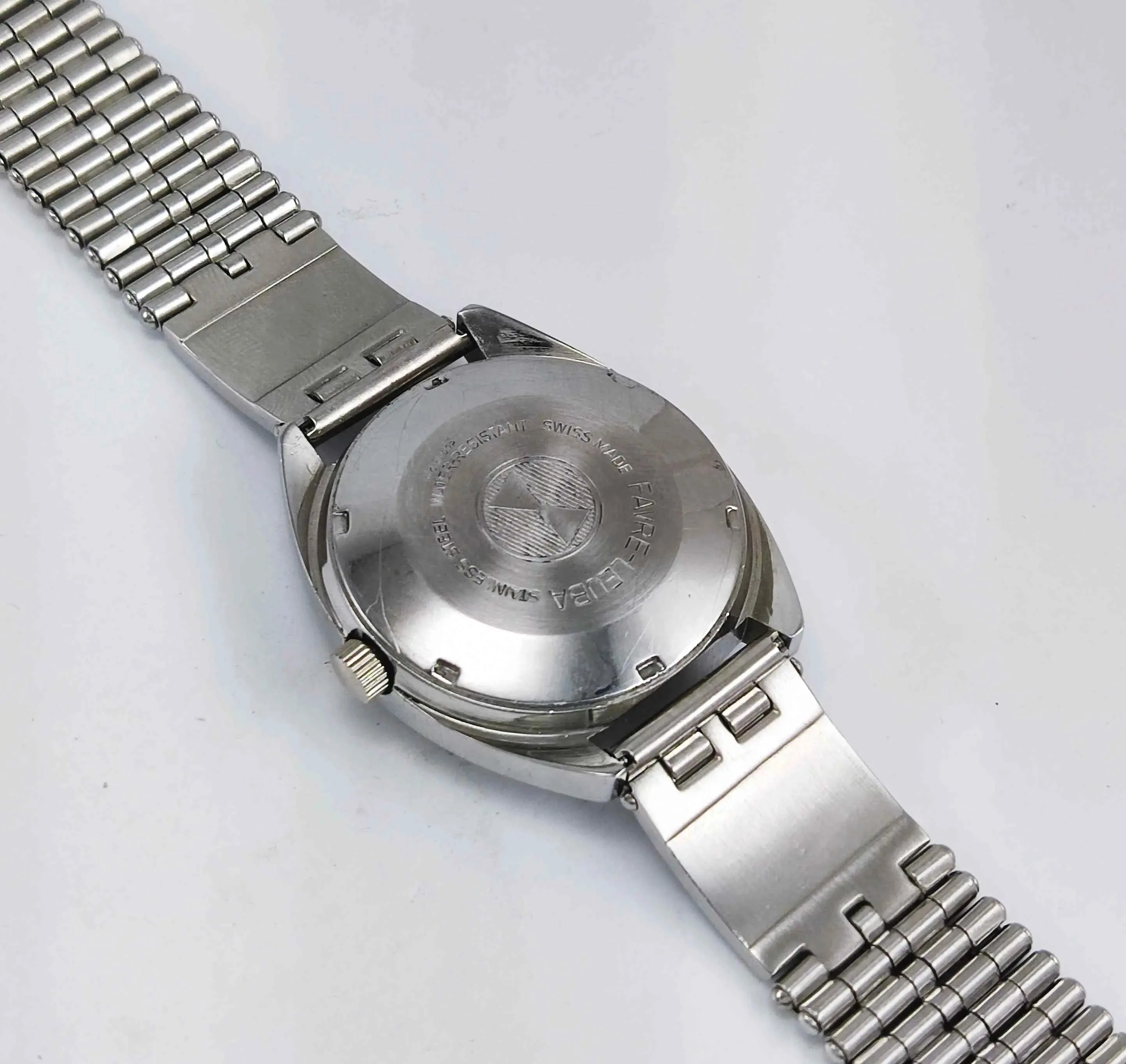 Favre Leuba Duomatic 2066 Black Dial 17 Jewels Men's Automatic Watch