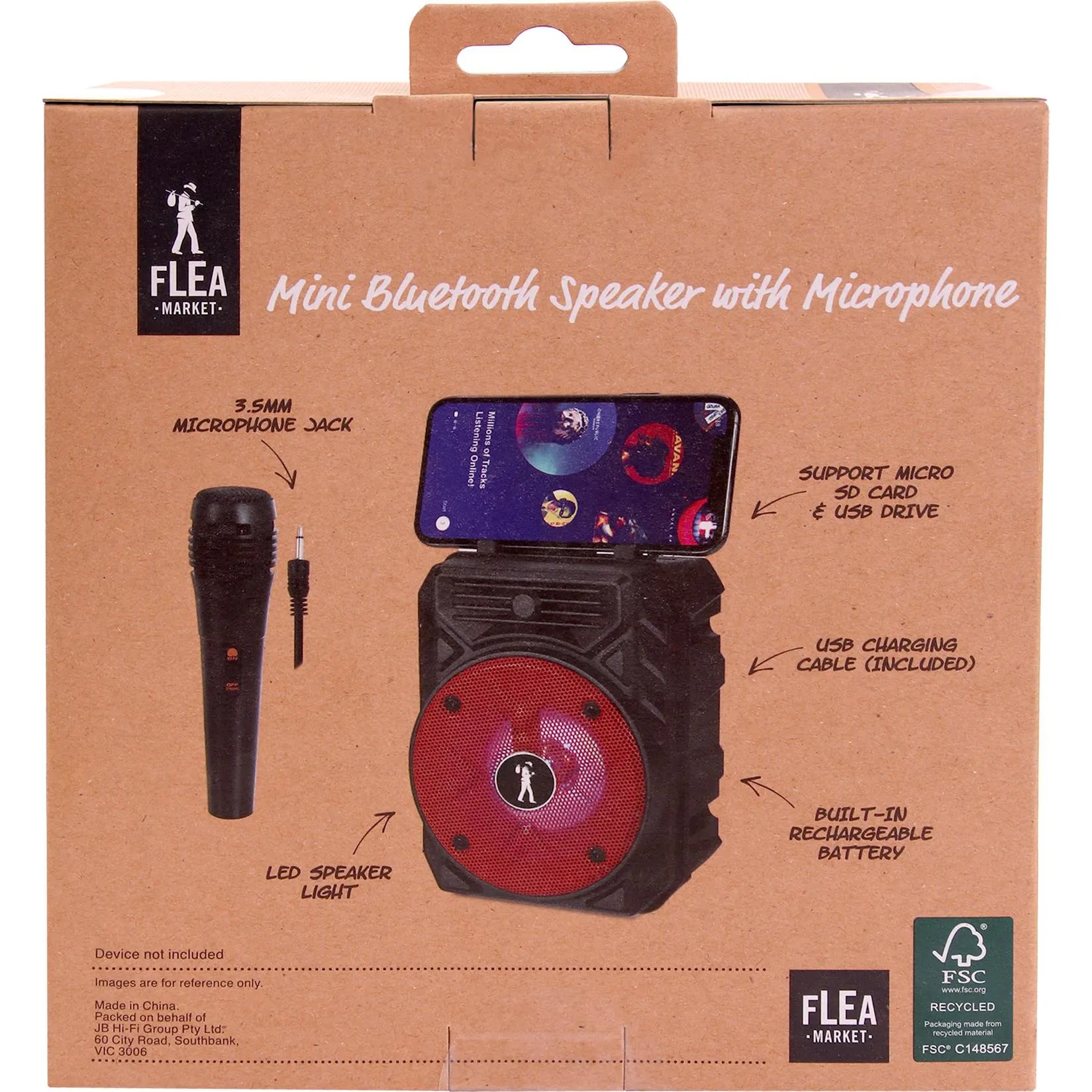 Flea Market Bluetooth Speaker with Microphone