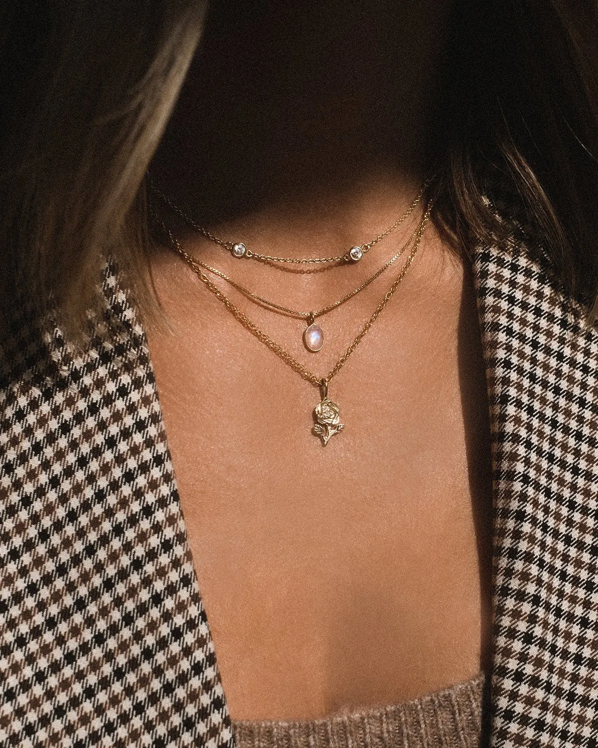 Floatesse Necklace | White CZ