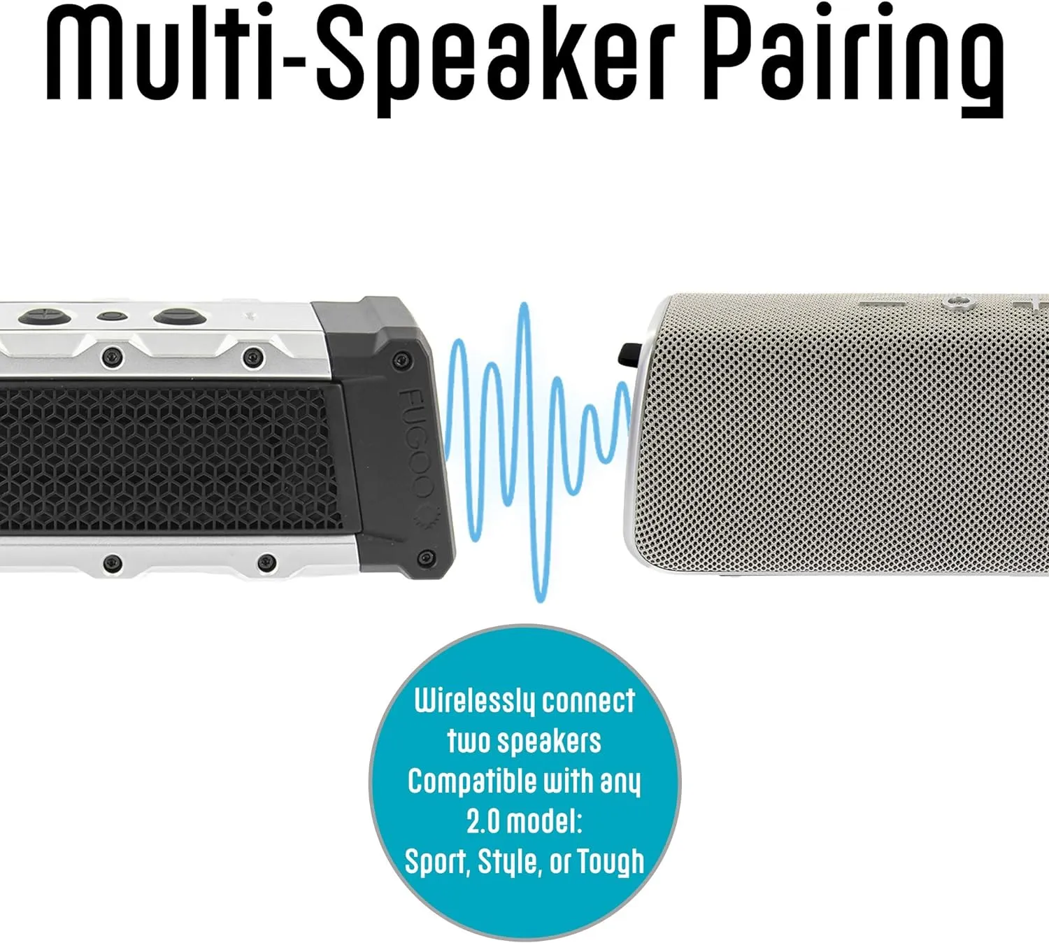 Fugoo Tough 2.0 - Portable Bluetooth Speaker Waterproof Outdoor / Indoor