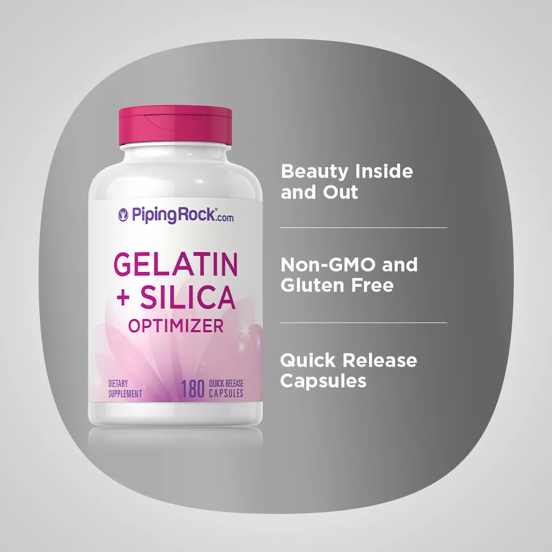 Gelatin (Beef) plus Silicon Optimizer, 540 mg, 180 Quick Release Capsules