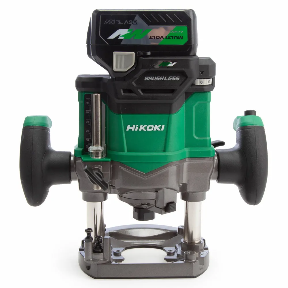 HiKOKI M3612DAJPZ 36V Brushless 1/2" Router with 1 x 2.5Ah Battery Charger & Case