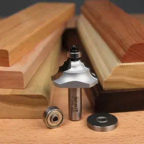 Infinity Tools 1/2" Shank Multi-Radius Router Bit w/ 3-Pc. Bearing Kit