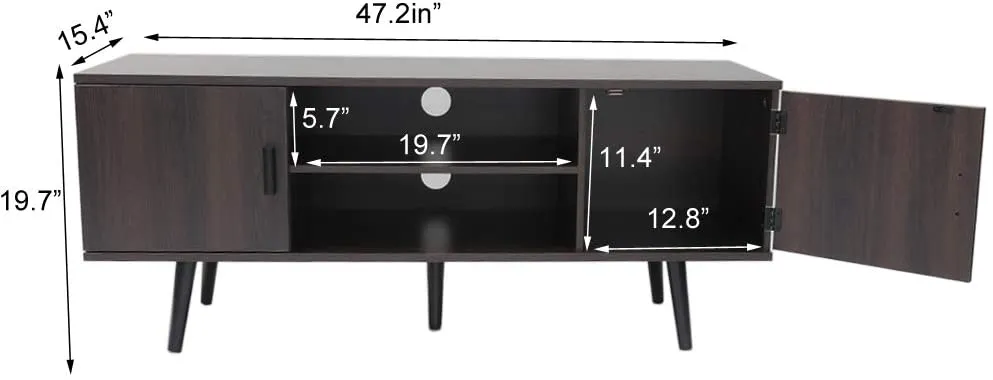 IWELL Mid-Century Modern TV Console
