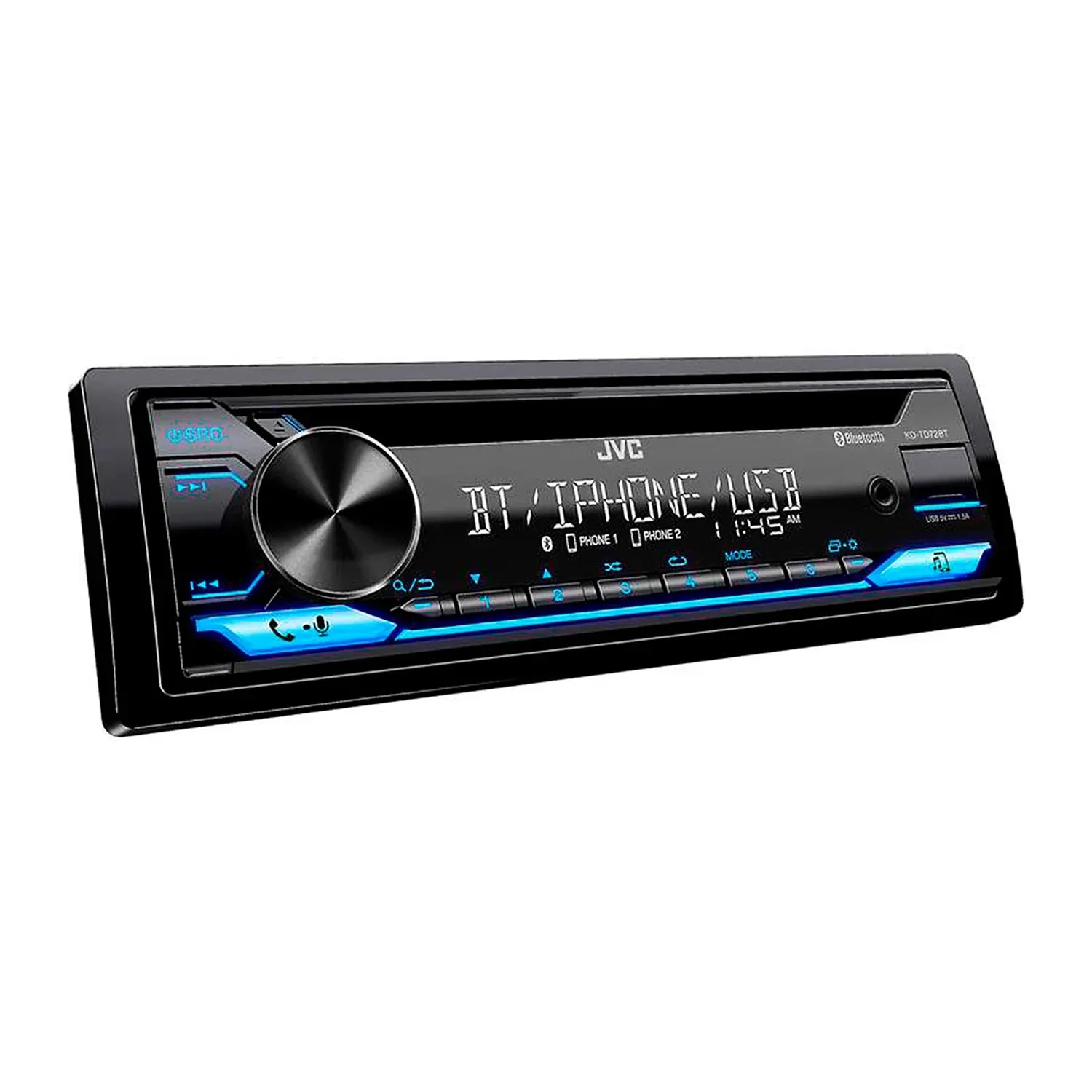 JVC CD Receiver featuring Bluetooth® / USB / Amazon Alexa / 13-Band EQ / JVC Remote App Compatibility
