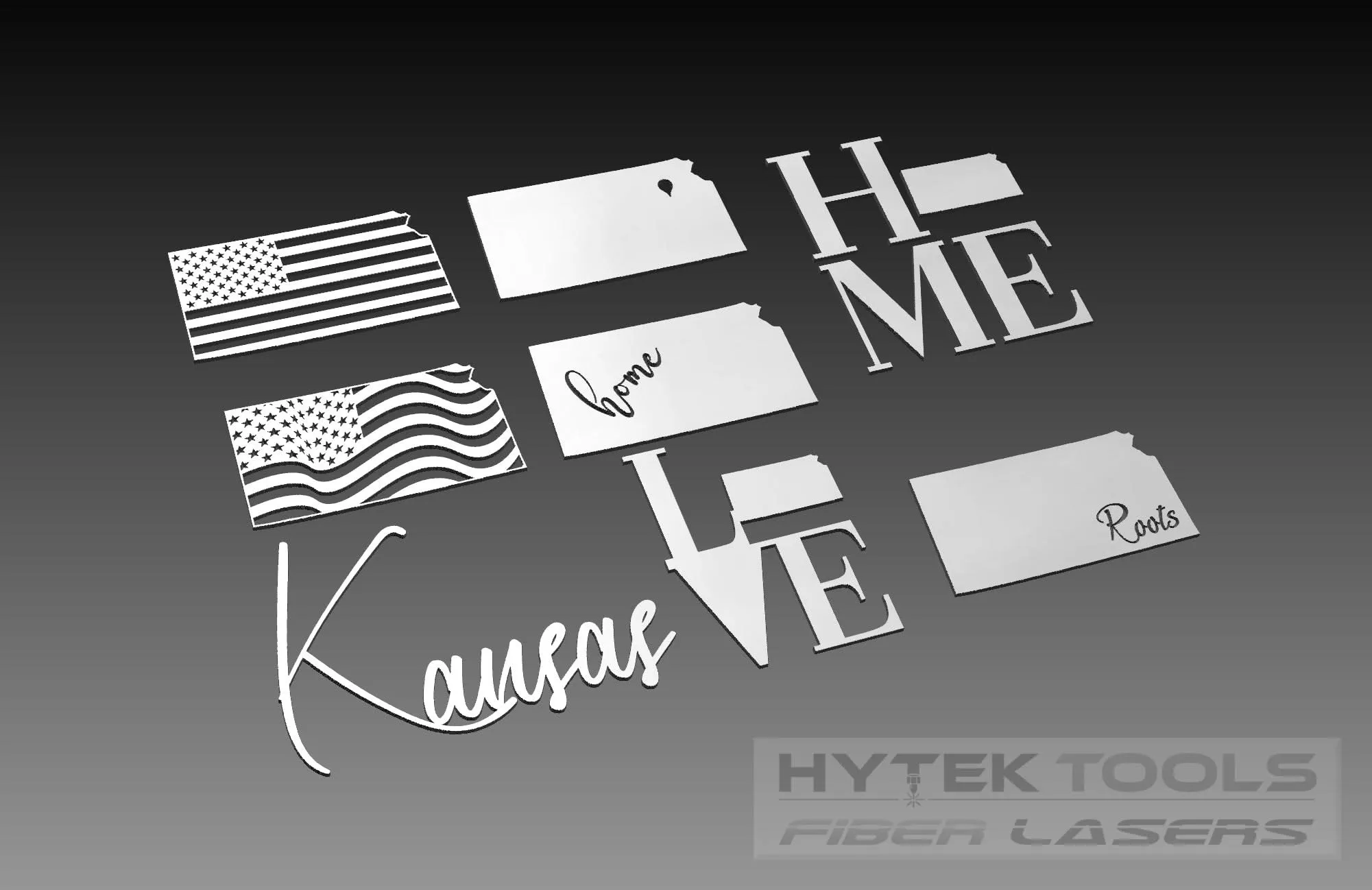 Kansas Theme - Cut Ready DXF File Collection