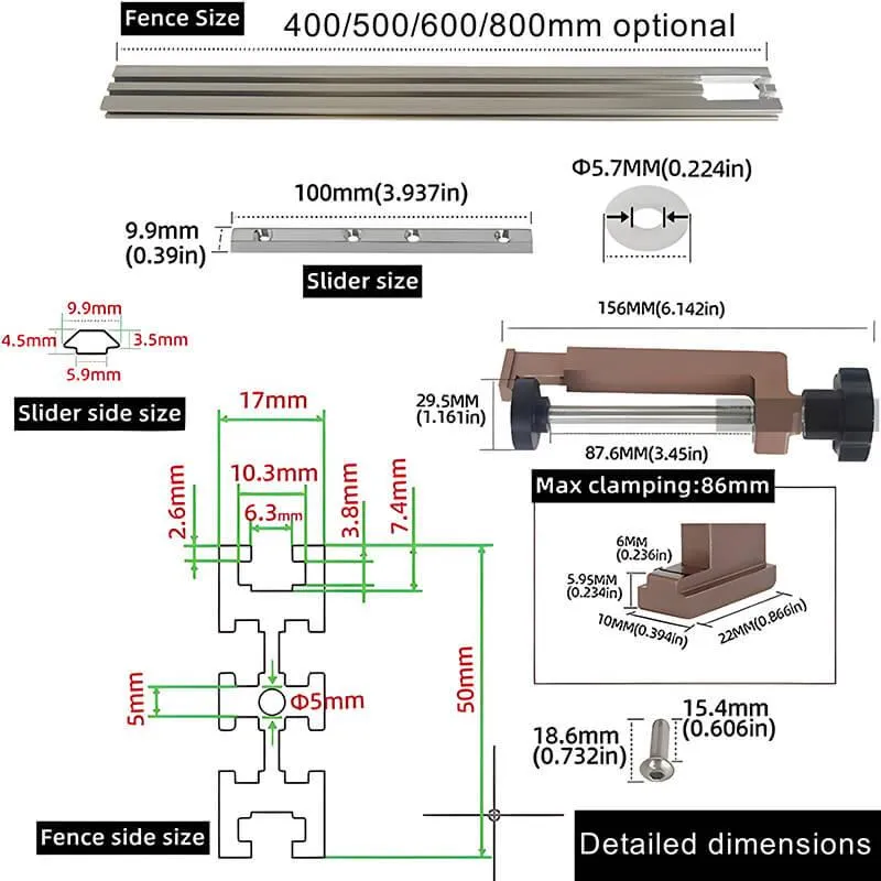 Levoite™ Trimming Machine Milling Groove Engraving Guide Rail System