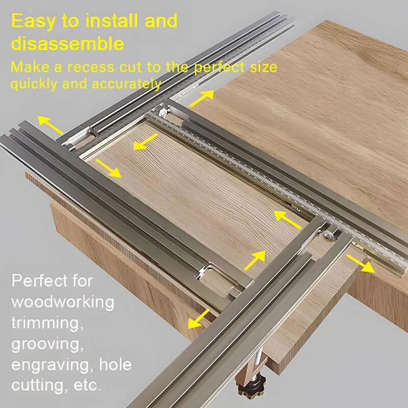 Levoite™ Trimming Machine Milling Groove Engraving Guide Rail System