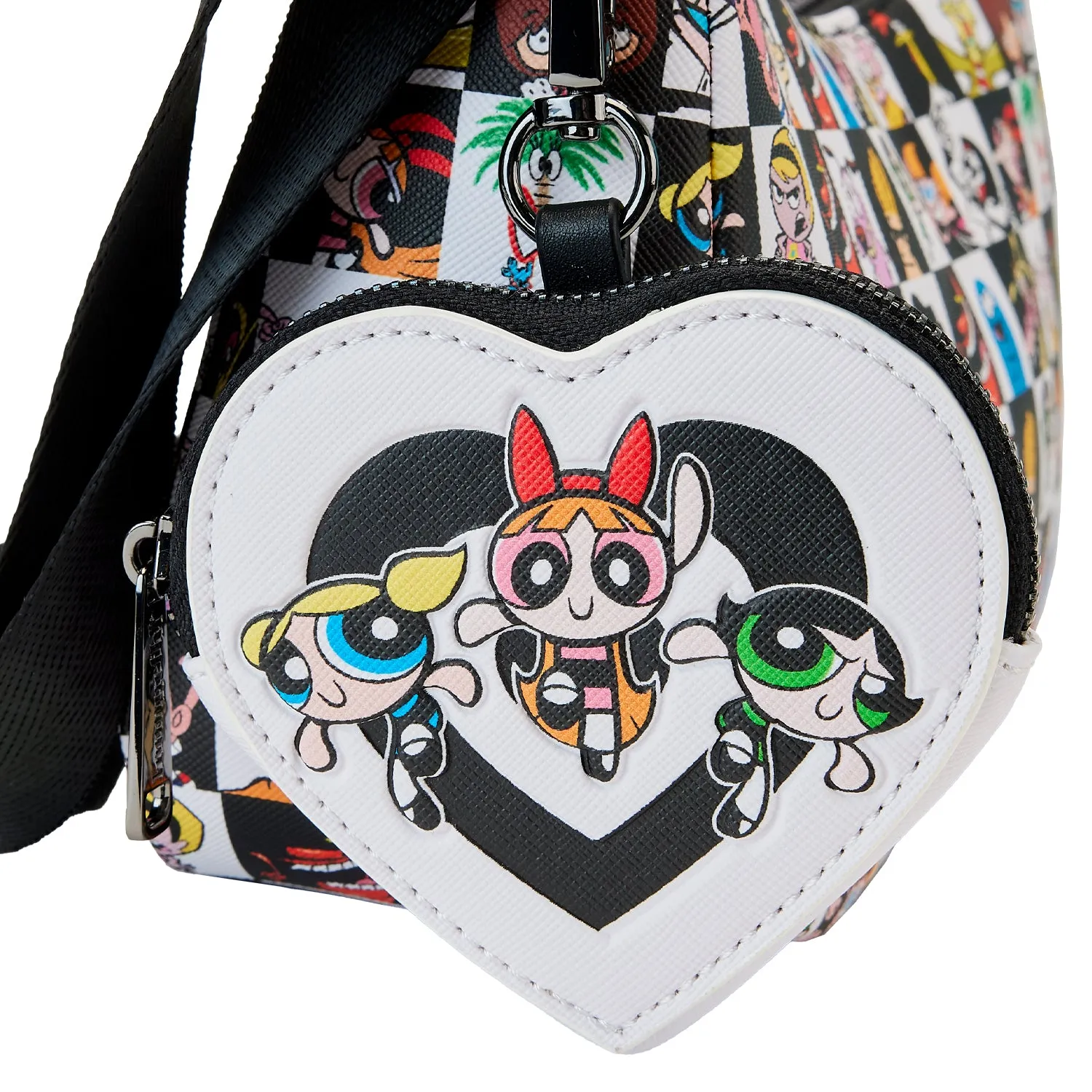 LF Cartoon Network Retro Collage Crossbody Bag W Coin Pouch