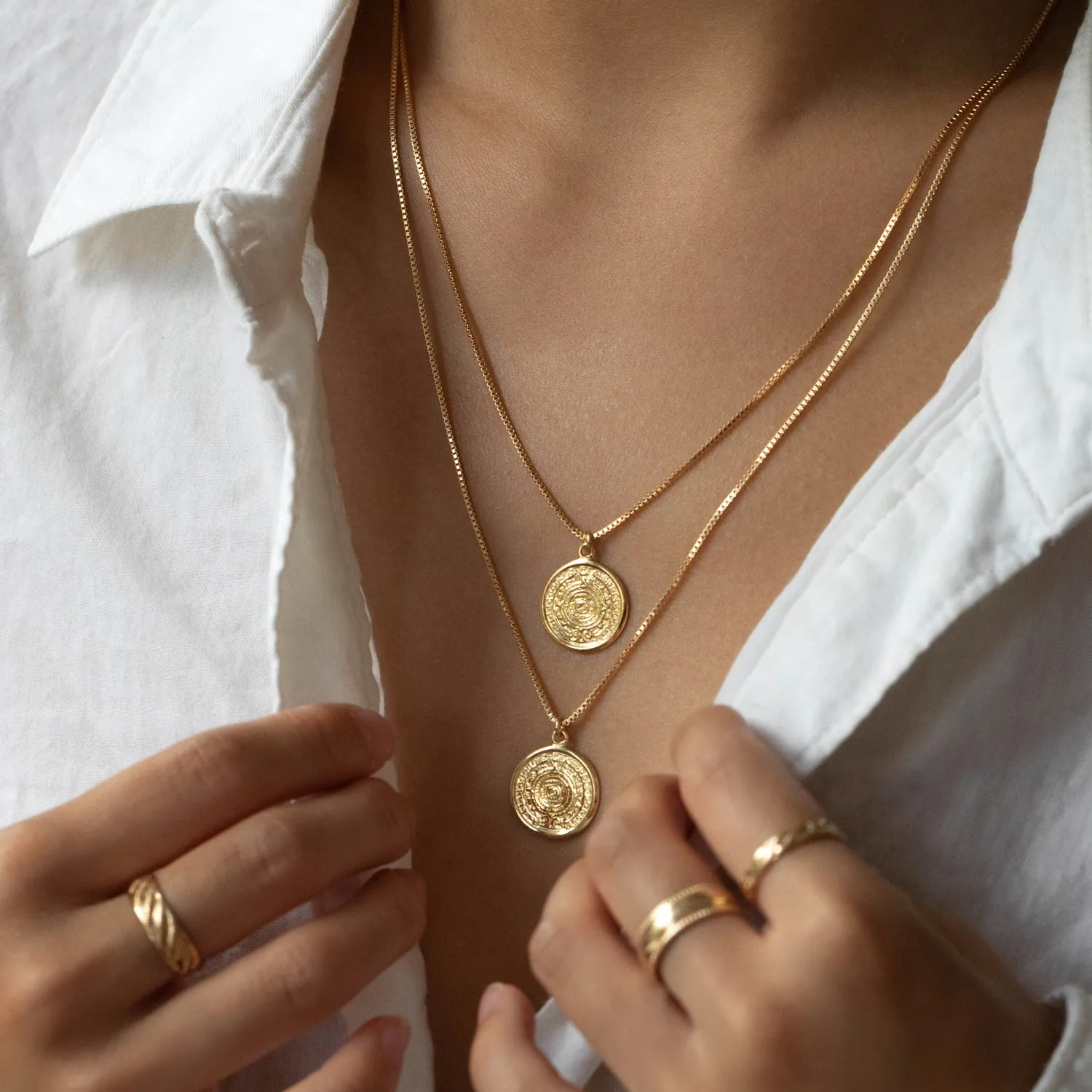Mayan Necklace | Gold