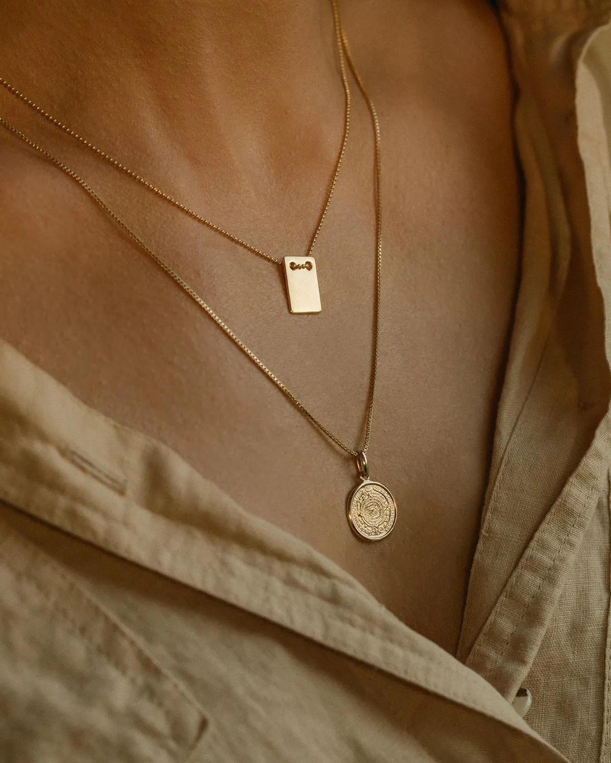 Mayan Necklace | Gold