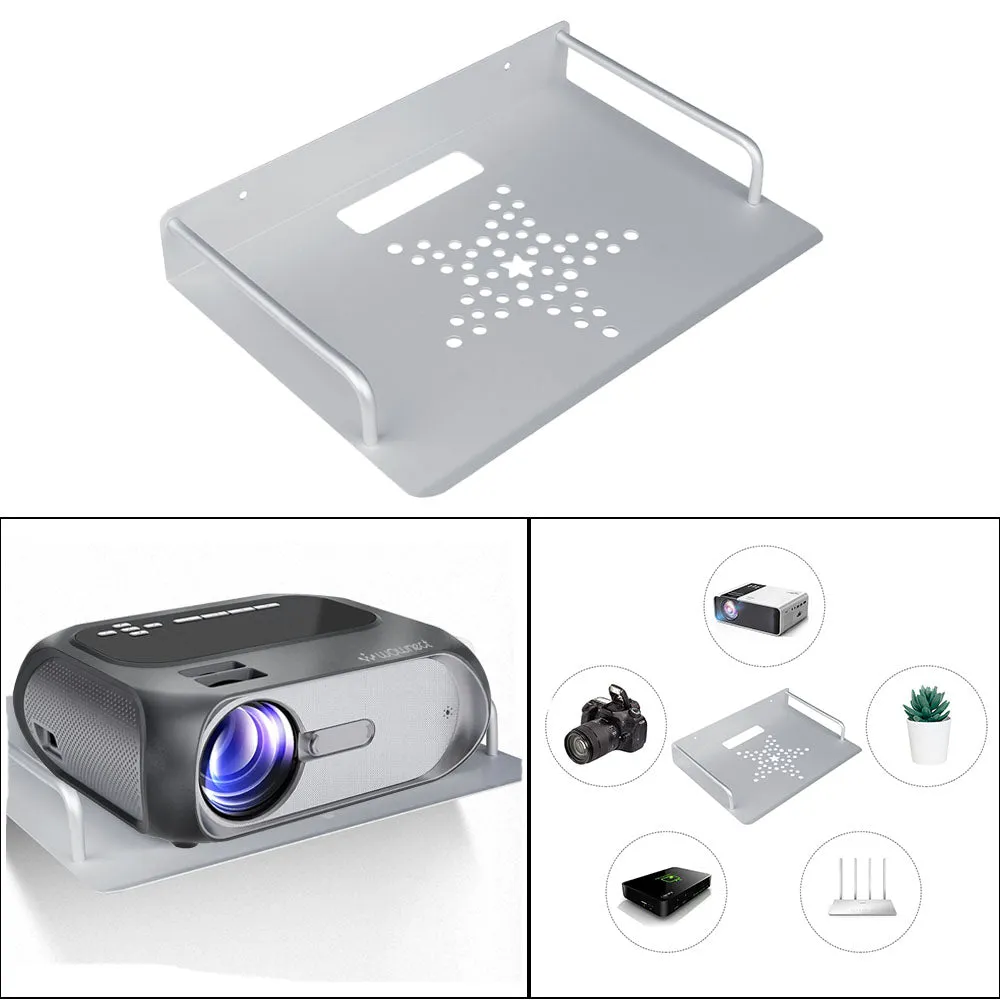 Mini Projector Tray Bracket Wall Mount Projector Stand Perfect for Meeting Rooms, Classroom, Home Use Decoration Tray