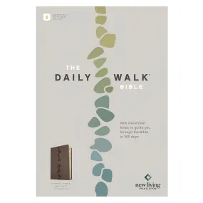 NLT Stepping Stones Dark Taupe Imitation Leather Filament Daily Walk Bible