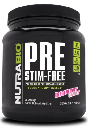 NutraBio- PreWorkout Stim-Free 20 Servings