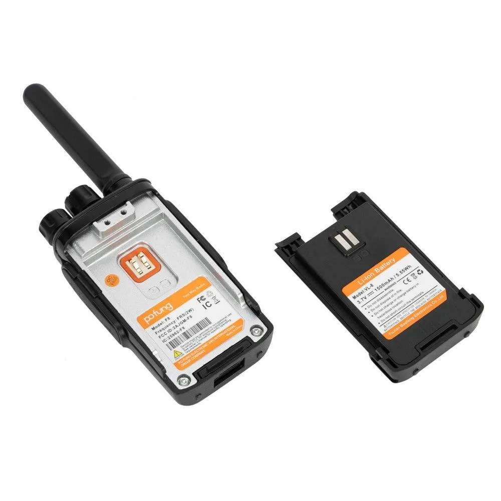 Pofung  2pcs 2W 1500mAh 16-Channel Walkie-Talkie