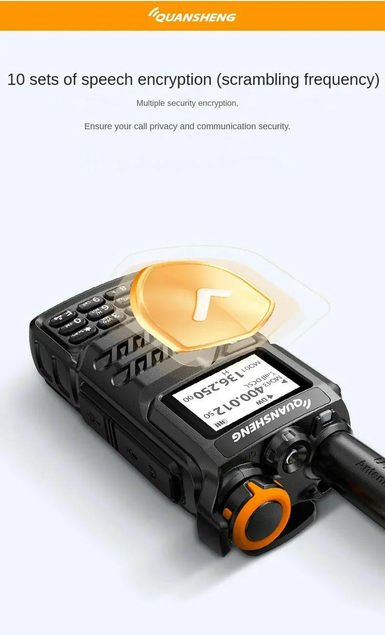 Quansheng UVK5 walkie-talkie long-distance professional civil outdoor go on road trip UV multi-frequency full-length hand-held a